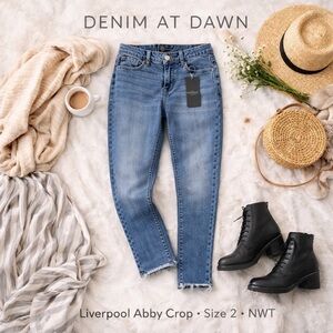 Liverpool Los Angeles Abby Crop Eco-Friendly Skinny Jeans – Size 2 NWT 🌿
